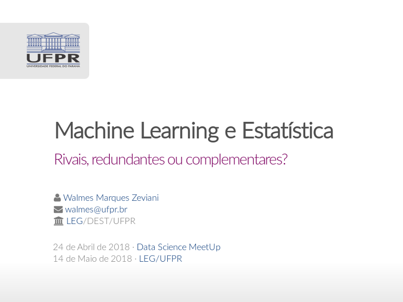 Machine Leaning e Estatística